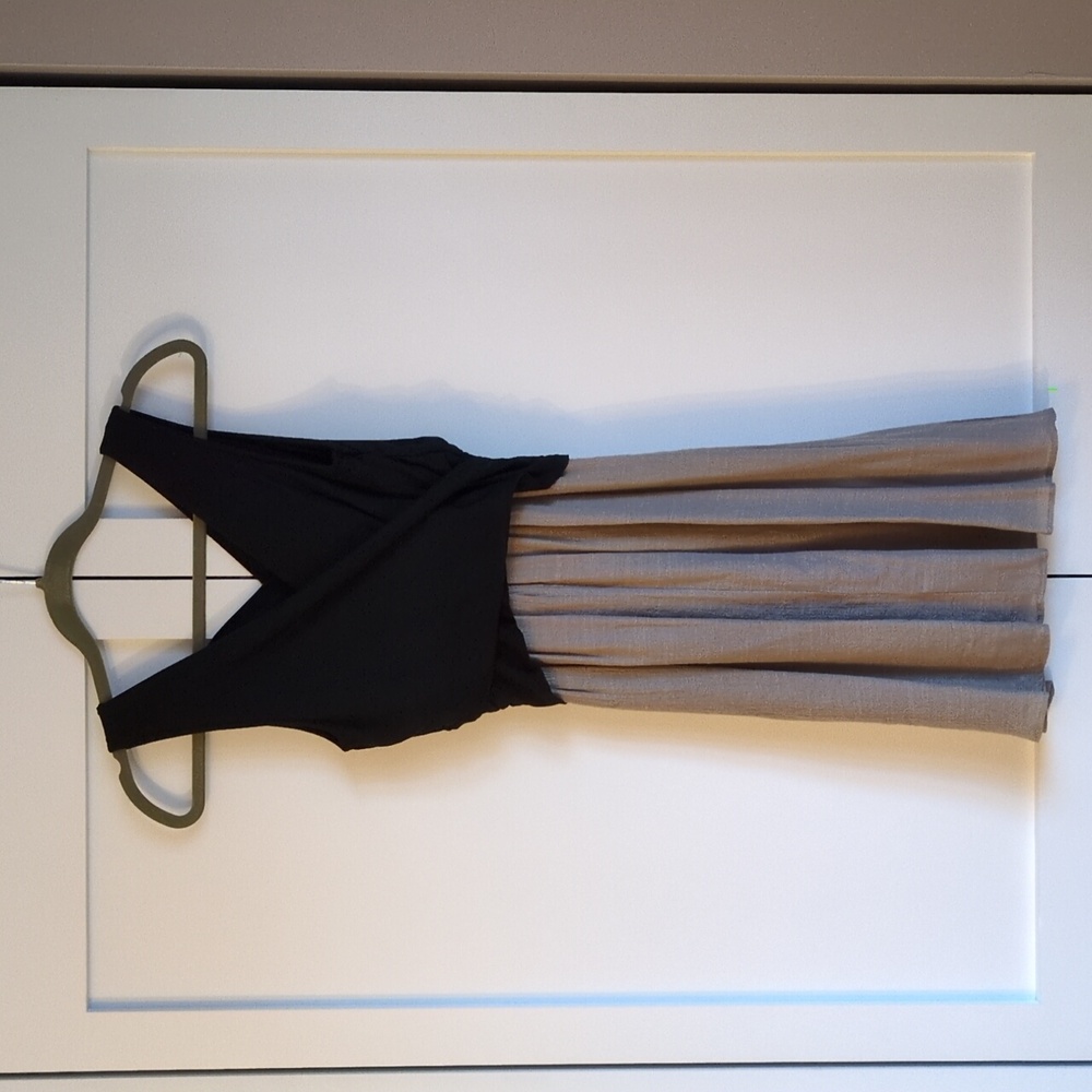 NWT Anthropologie Amadi Lola Black & Tan A-Line Dress Size S - Picture 6 of 9